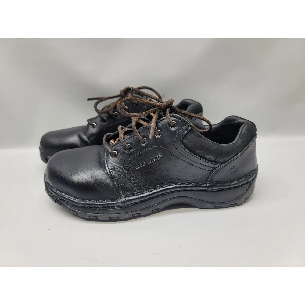 RED WING 2323 6.5 B Leather Safety Toe Work Kitchen Shoes Oil Resistant Women's